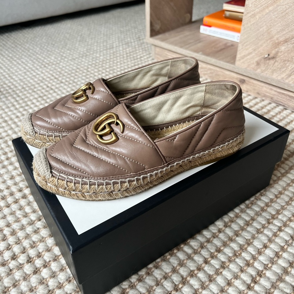 Gucci GG chevron espadrilles